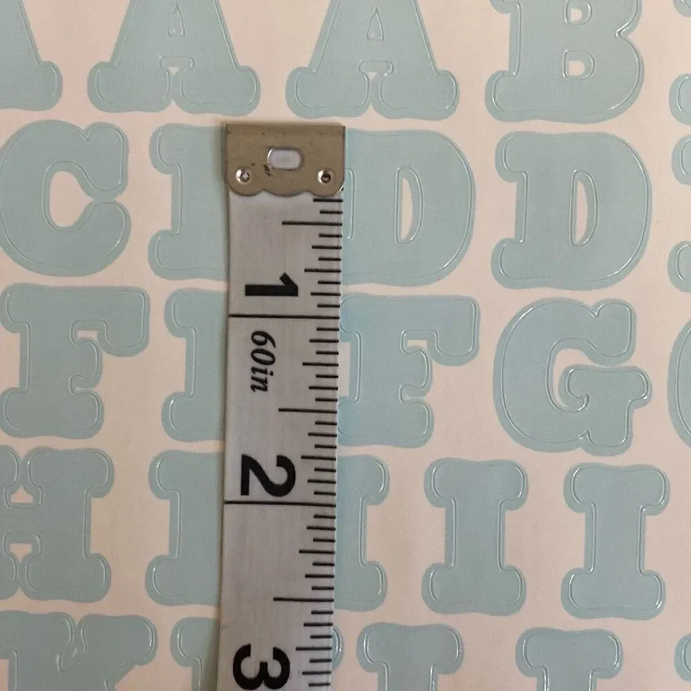VTG 1997 Making Memories Stickers Letters Numbers Symbols 8 Sheets Pastel Blue